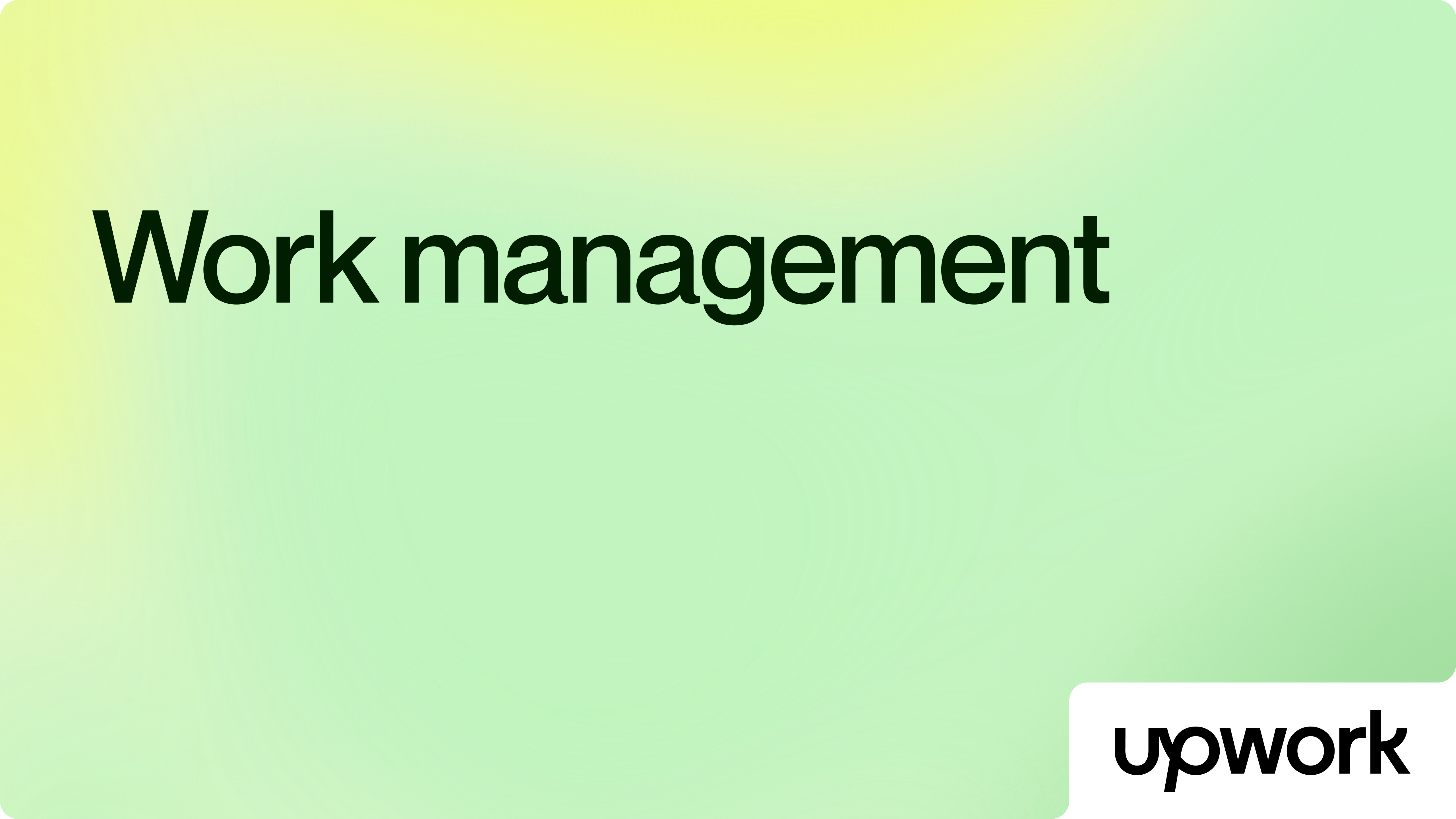 Work management