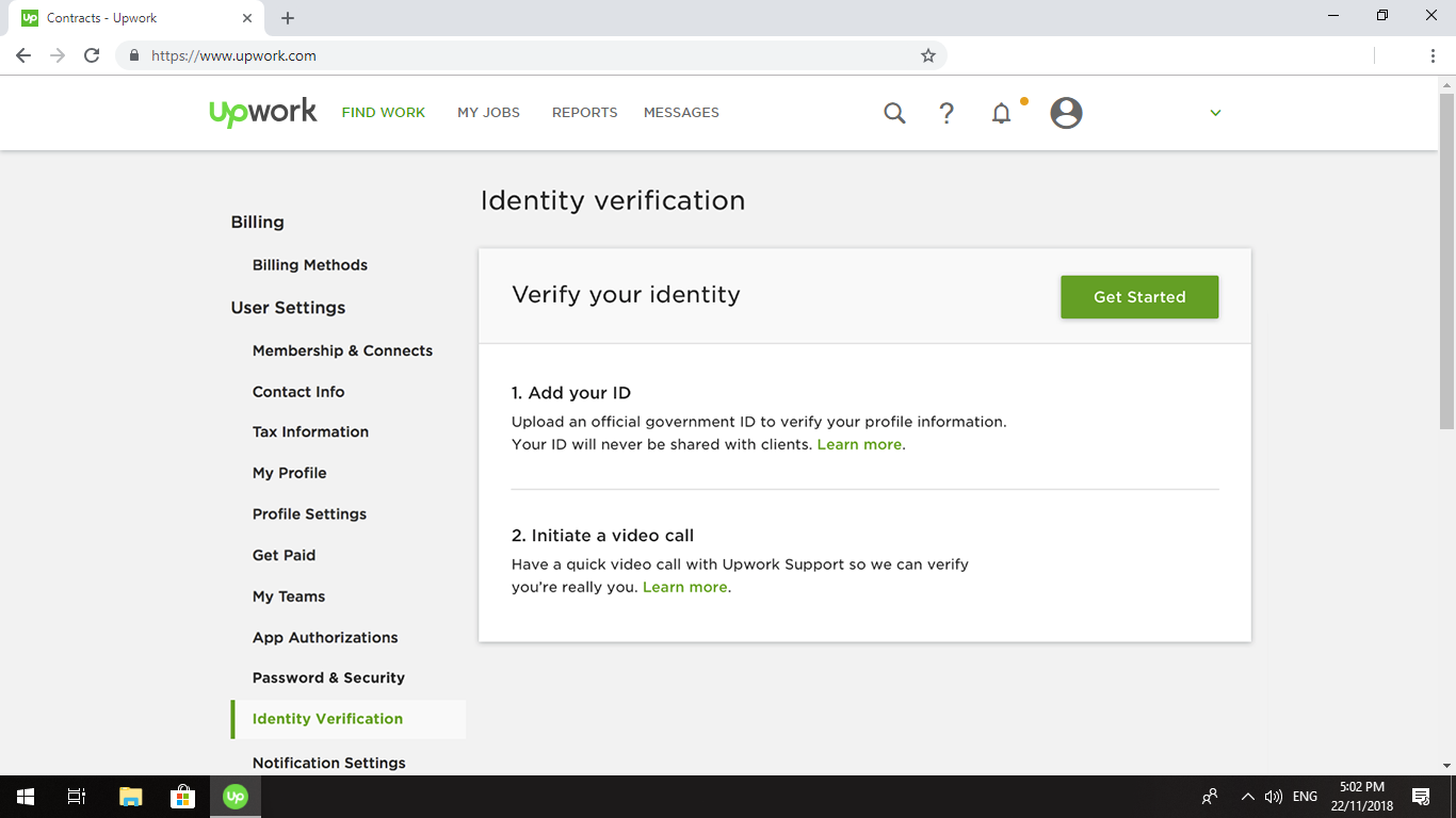 How to Verify a  Account