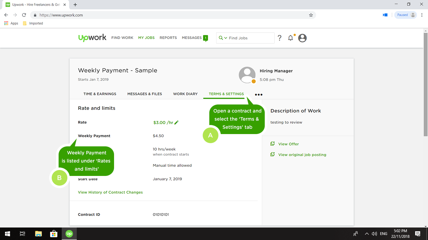 Get Paid for Hourly Contracts Upwork Customer Service & Support
