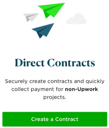 Create a direct contract in Upwork