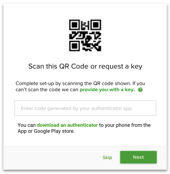 QR code authenticator